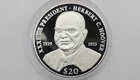 2000 Liberia 20 Dollar .999 Silver Proof Coin - Herbert C. Hoover - KM#897