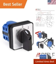 Versatile 3 Position Rotary Switch 440V with Copper Components – Safe & Reliable