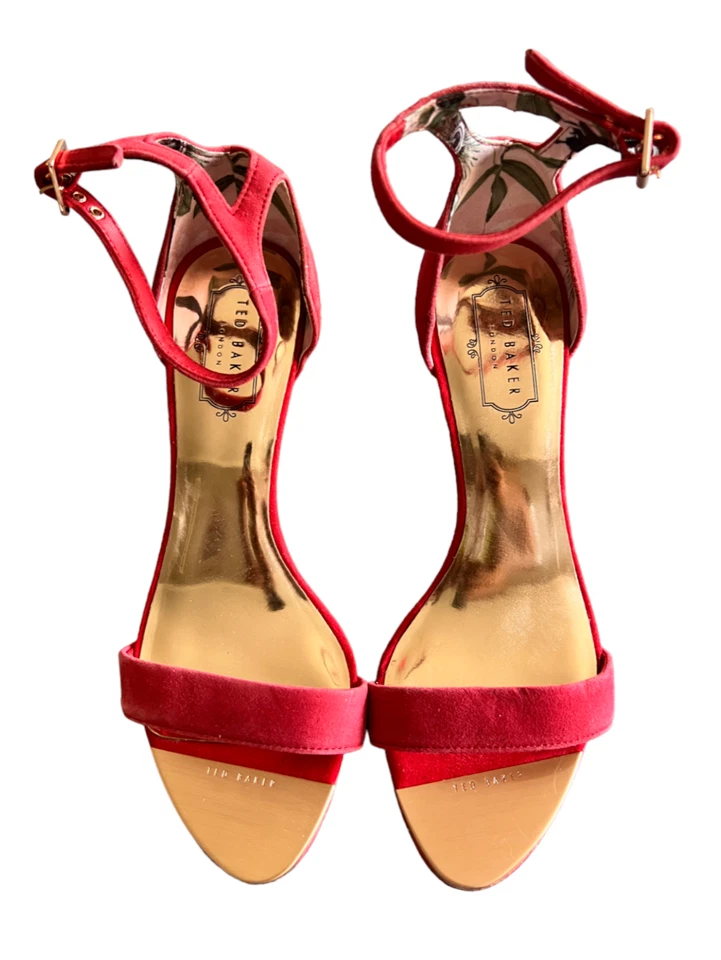 Sandalias de tacón alto Ted Bake London Ulanis con correa al tobillo talla 39 Foto 2 de 4