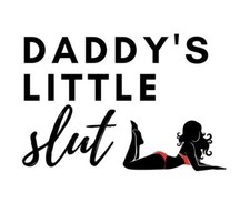 Daddy's Little Slut - Temporary Tattoo