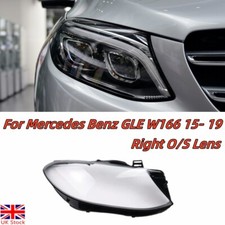 Headlight Lens For Mercedes GLE W166 2015 -2019 Right Driver Side Headlamp Lens