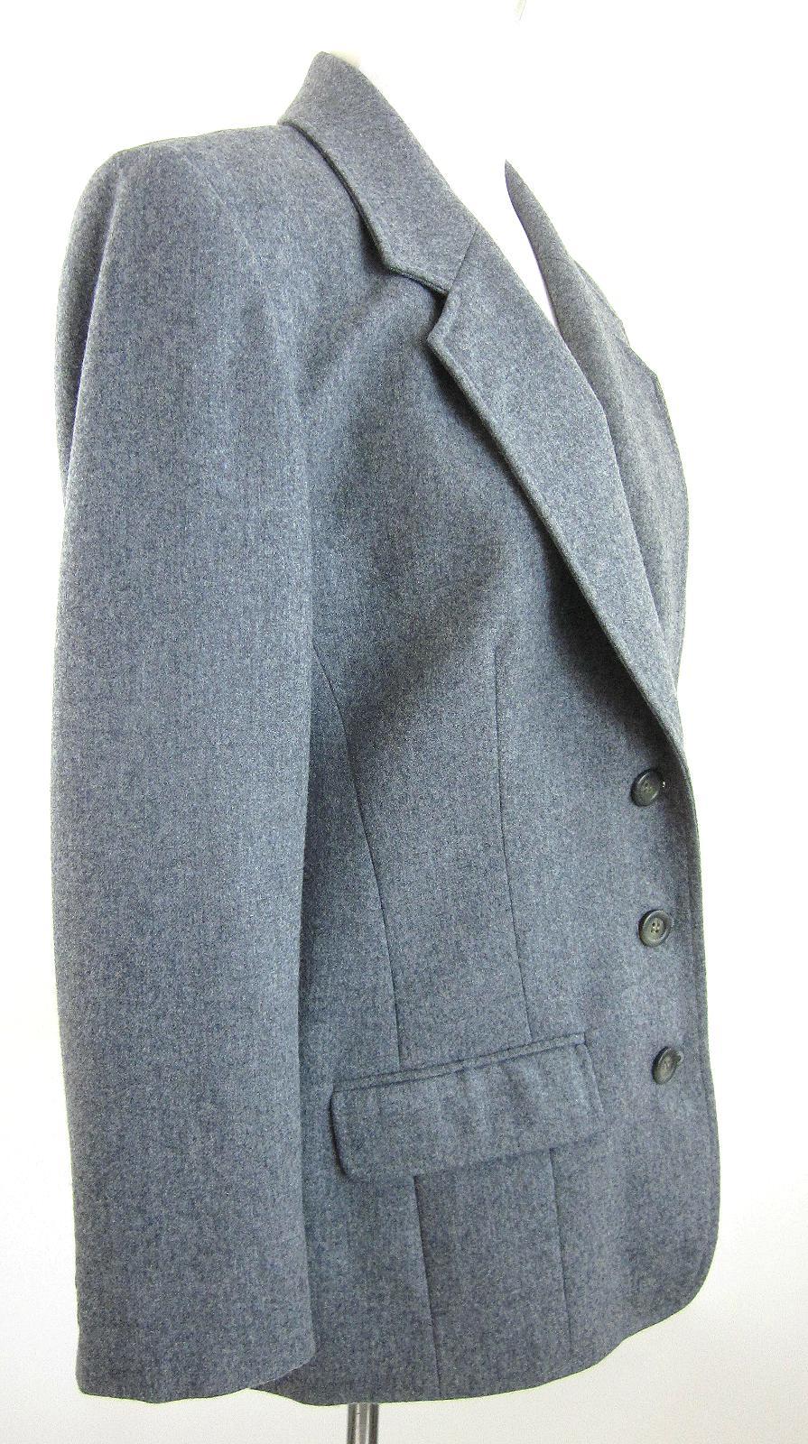 Vintage Pendleton Gray Three 3 Button Wool Blazer… - image 2