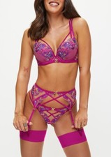 ann summers Passion Bright Pink Suspender Belt Small 8 10