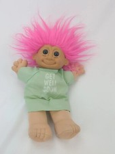 12 Inch Russ Troll Doll Plush Pink Hair Get Well Soon