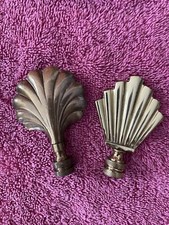 Duża 2 mosiężne wykończenie wentylatora design łańcuch przedłużacz lampa światło zwieńczenie berło topper