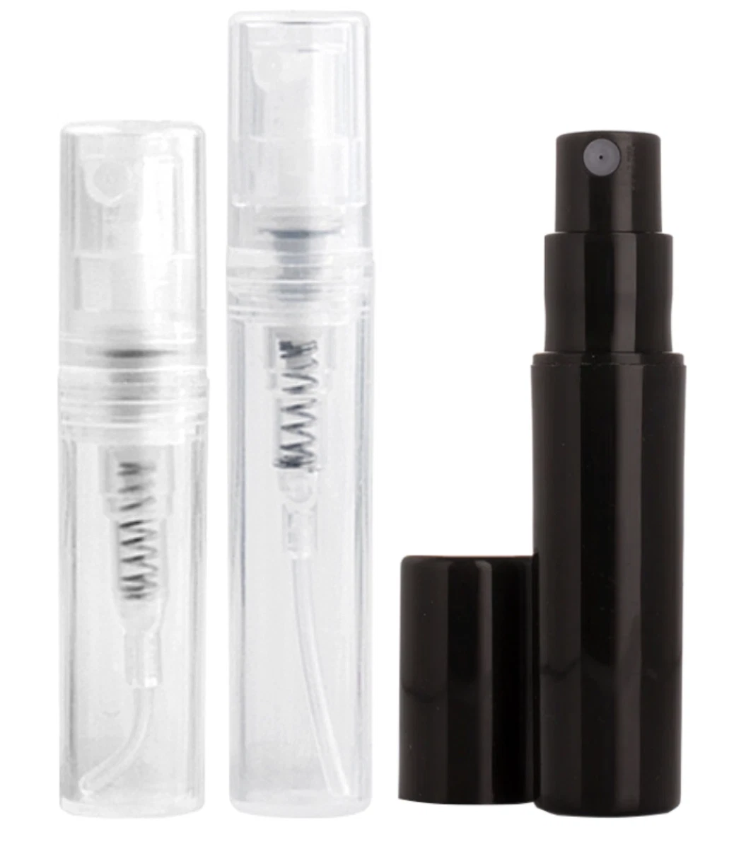 2ml 3ml Clear Black Small Empty Plastic Spray Bottles Perfume