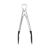 Cuisipro Mini-KüChenzange Servierzange Edelstahl Mit Silikon-Enden Schwarz 18 Cm