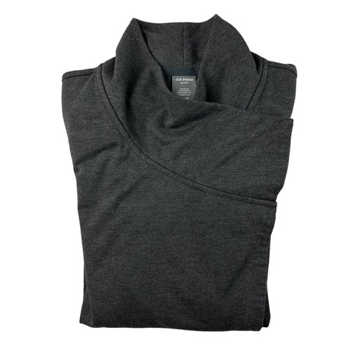 Joe Fresh Cardigan Womens Medium Gray Polyester Long Sleeve Wrap Front - Picture 9 of 9