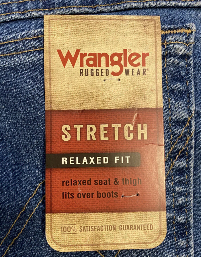 MEN'S WRANGLER RUGGED WEAR JEANS - STRETCH - RELAXED FIT