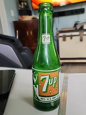 VTG 7up ACL Soda Bottle Asheville NC 7oz Bathing Suit Bubble Lady