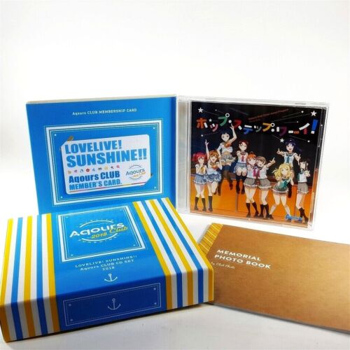 Love Live! Sunshine! Aqours Club 2018 2019 2020 Music CD Set of 3 with Card - Picture 1 of 12