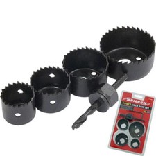 Neilsen 4pc Hole Saw Cutter Wood Metal Alloy Plastic Holesaw Set 32 - 54mm
