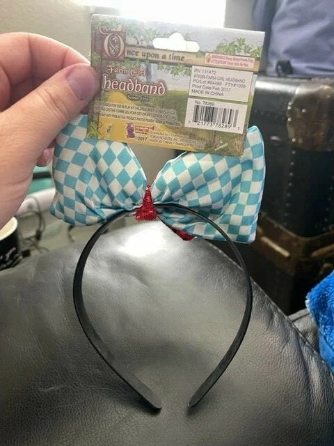 Diadema de niña de granja Dorothy Wizard Oz disfraz elegante accesorio Foto 2 de 2