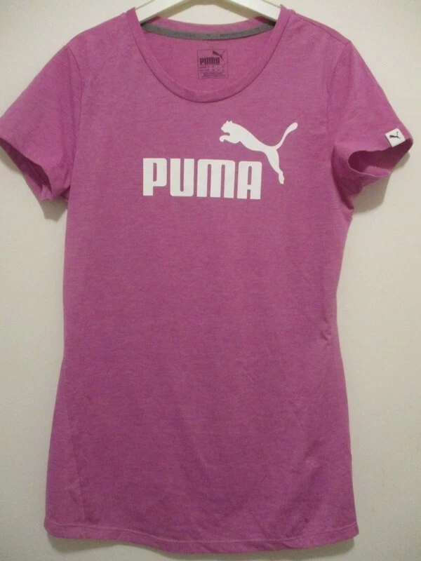 T-shirt manche courte femme PUMA taille 34/XS rose violet neuf - Photo 1/1