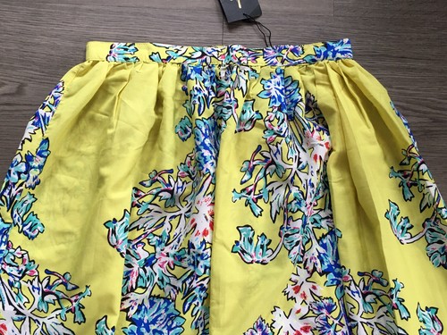 BNWT Primark Women/Ladies Lime Floral Maxi Skirts Size UK 10