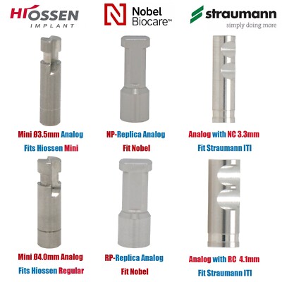 Dental Hiossen Osstem Nobel Biocare Straumann ITI Implant Analog Regular/Mini