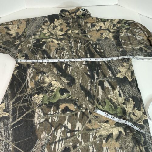 Vintage Mossy Oak Turtle Neck Long Sleeve Camouflage Shirt, 2XL, Hunting, USA - Picture 5 of 7