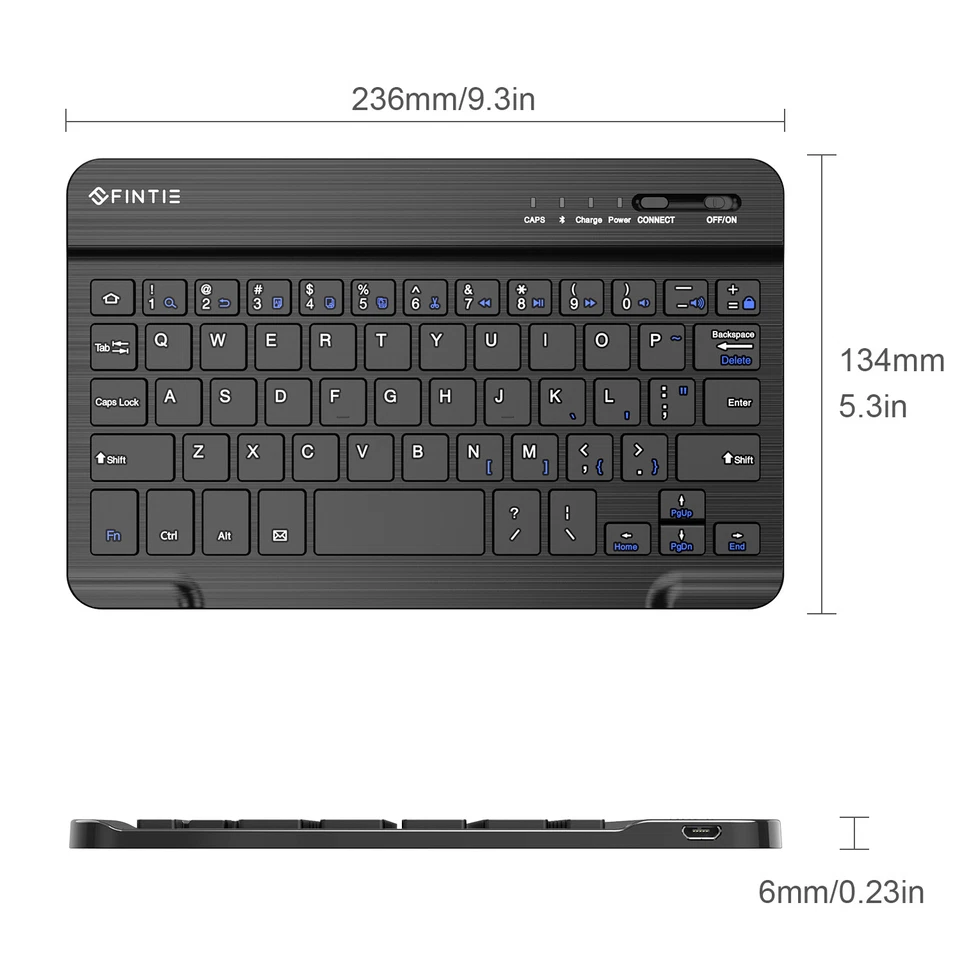 Teclado inalámbrico de 7"" para tableta Android Samsung Tab A7 Lite/Tab A 8.0/Tab A 8.4 Foto 4 de 4