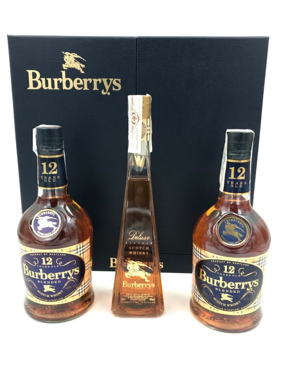 Burberry's 12 Years Old ウイスキー　750ml WHISKY BURBERRYS SET 3 BOTTLES 12 YEARS OLD FINEST BLENDED SCOTCH