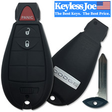 Ram 2009-2012 3 Button Complete Oem Fob Fobik Smart Key Remote Panic Lock Unlock