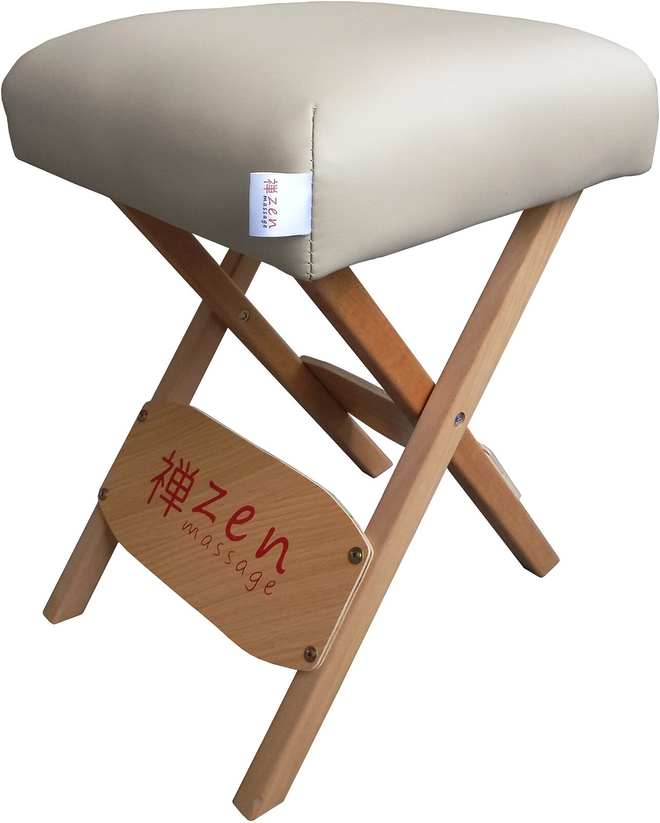 Tabouret de massage pliant en bois hêtre pour les soins esthétiques à domicile