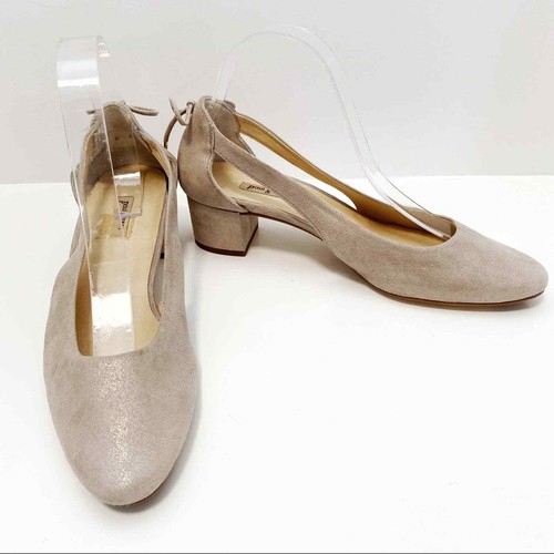 Paul Green Gold Shimmer Block Heel 