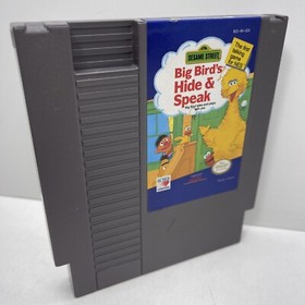 Sesame Street: Big Bird's Hide & Speak (Nintendo NES , 1990) Authentic Tested