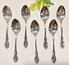 6 Towle Sterling Silver Legato Teaspoons 6" Long 239 Gr. No Monogram
