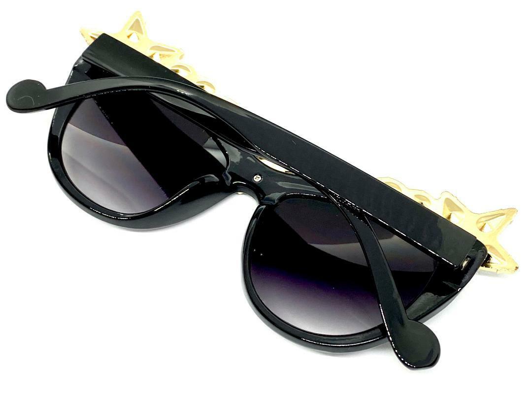 その他 cats-eye OVERSIZED EXAGGERATED RETRO Cat Eye SUN GLASSES L Black