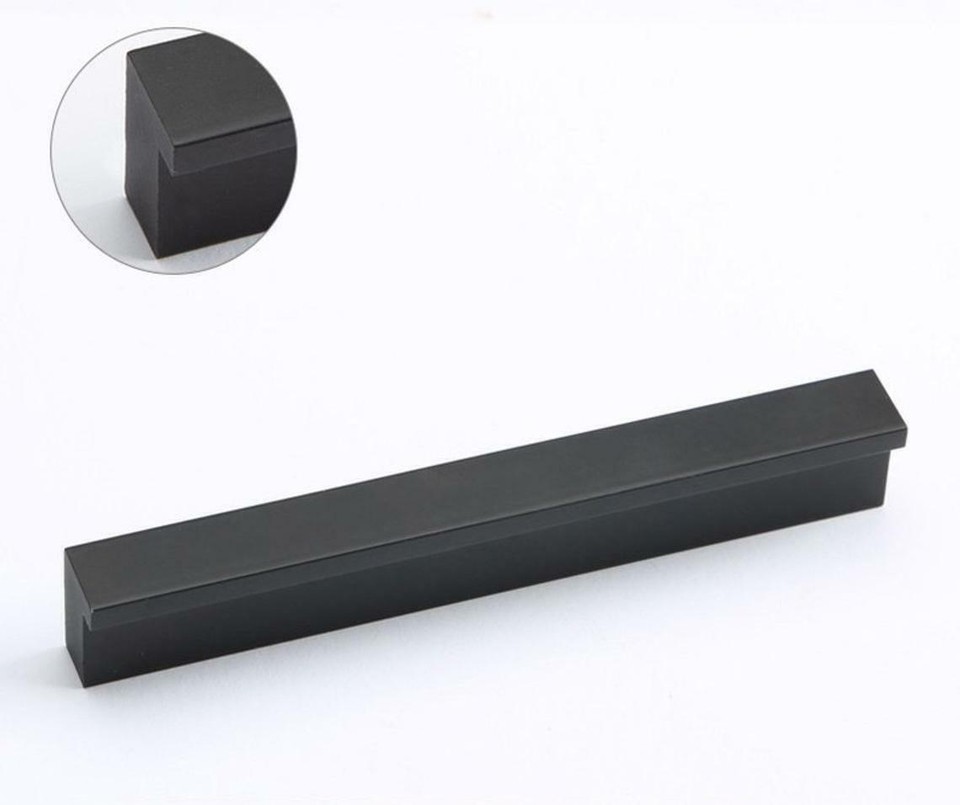 Matte Black Drawer Knobs Pulls Kitchen Silver Door Handles