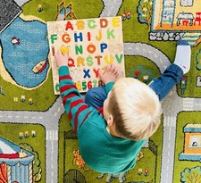 New Wooden Alphabet Letters Numbers Jigsaw Puzzle for smart kids. ORGANIC