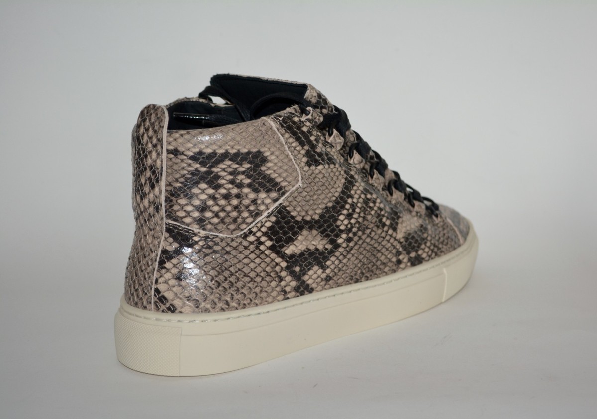 NEW BALENCIAGA HITOP ARENA PYTHON SNAKE PRINT LEATHER SNEAKERS US 7 EU 40 MENS Balenciaga Arena Python Leather Men main image 4