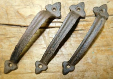 3 Cast Iron Antique Style FRENCH CABINET Drawer Handle Pull Door Handles Gate