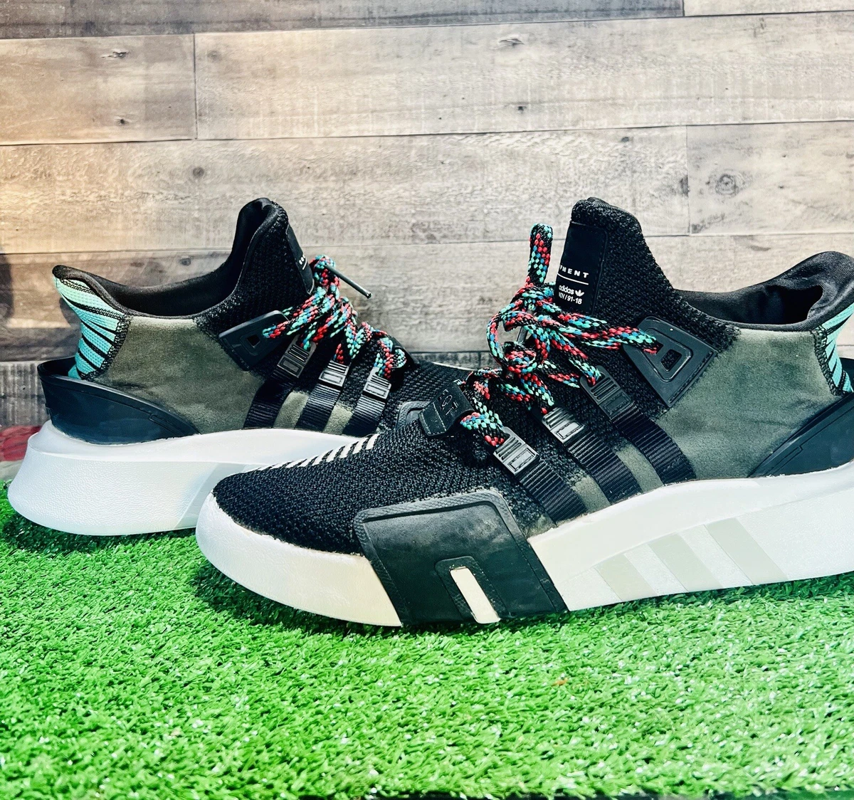 Size 12 adidas EQT Basketball ADV Core Black Sub Green 2018