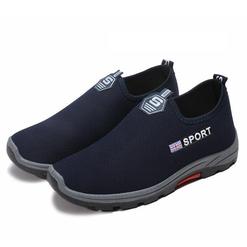 ZAPATOS DEPORTIVOS SIN CORDONES LIGEROS PARA CAMINAR PARA HOMBRES ZAPATOS DEPORTIVOS INFORMALES TALLA UK - Imagen 19 de 32