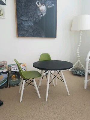 kids table with two chairs