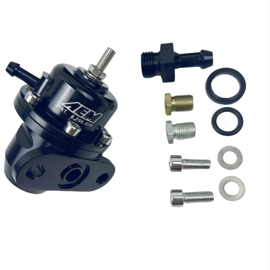 AEM FPR Fuel Pressure Regulator For Civic Integra Del Sol B16A B18C D16 25-300BK Foto 2 de 4