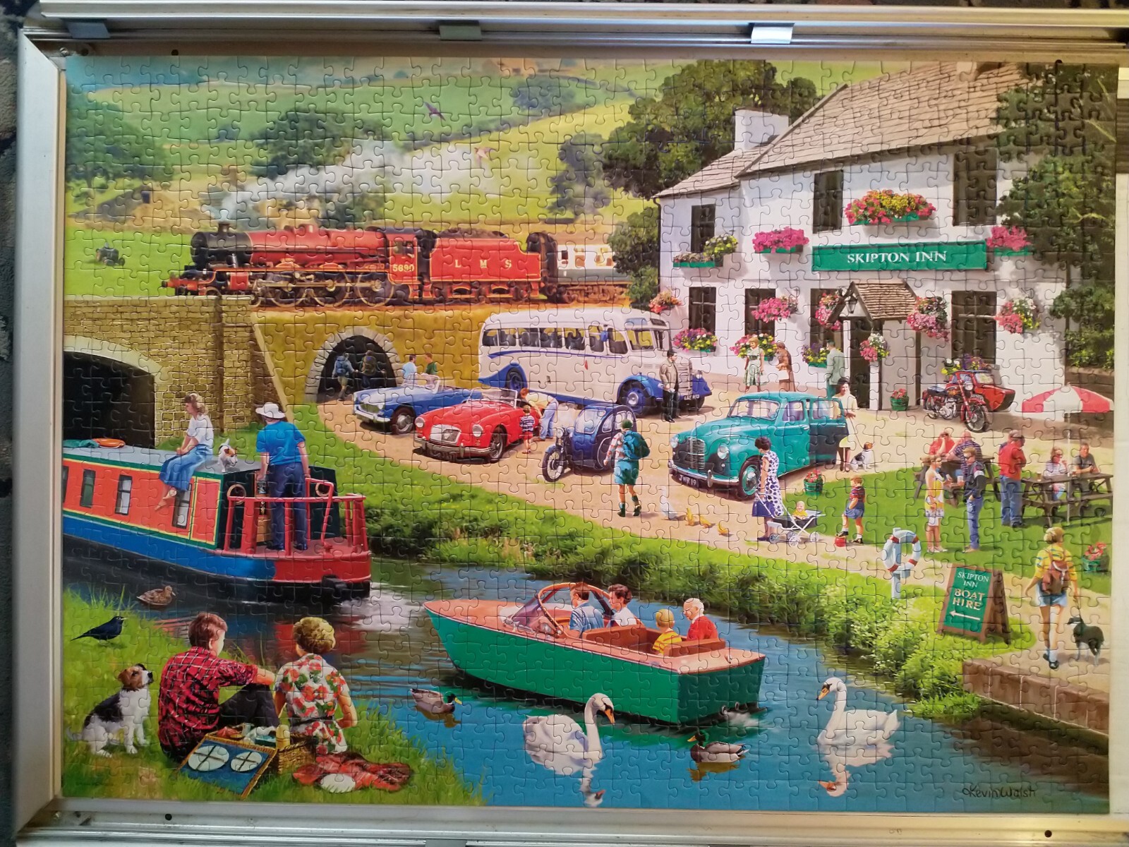 Jigsaw puzzles job lot bundle, 8 1000 piece jigsaws, Mainly