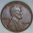 1949-P  1C Lincoln Wheat Cent UNC R/B 24ct0214-2