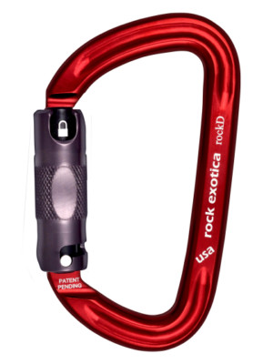 Rock Exotica RockD Auto-Lock (3-Stage) D-Shape Carabiner C2-A