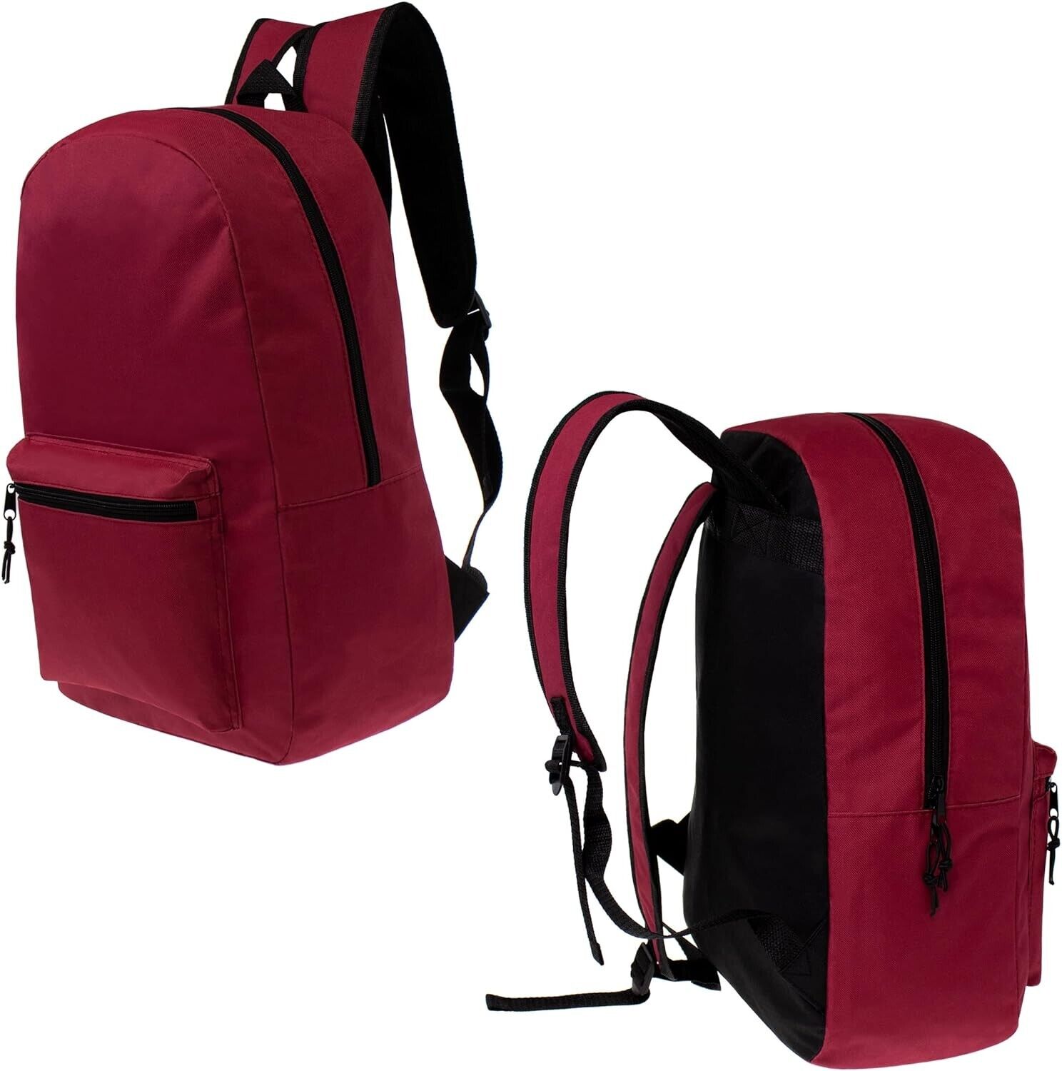 Red Basic Backpack School for Kids,for Elementary, Middle, and High School