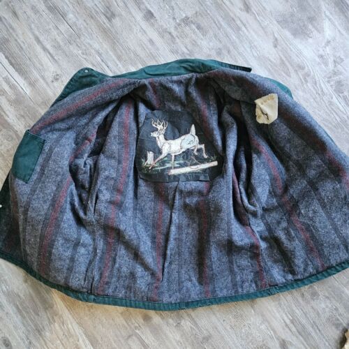 Carhartt Vintage Cacciatore Verde Tela Fienile Lavoro Coperta Foderata Cervo Grafica Fattoria Y2k - Foto 8 di 14