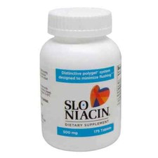 Slo-Niacin 500mg, 175 Tablets, Controlled Release for Good Cholesterol
