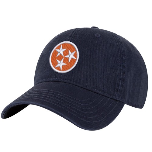 Tennessee Orange Baseball Cap – Embroidered Tri-Star Design | 100% Cotton Strapb - Picture 8 of 10