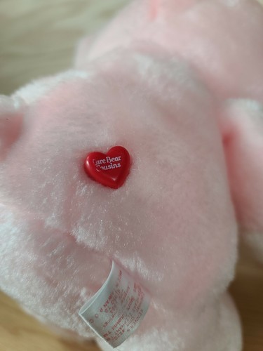 1984 Kenner Care Bears Cousins Lotsa Heart Elephant Vintage 13” Pink Plush - Picture 6 of 12