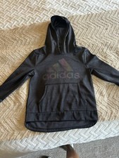 ADIDAS Girls Charcoal Hoodie Size 7/8