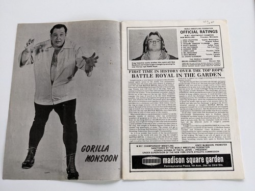 1979 June 4 WWF CHAMPIONSHIP WRESTING MSG Program Magazine Bob Backlund - Picture 3 of 6