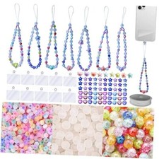 531 Pcs Phone Chain Beaded Making kit, Cell Phone Charms Lanyard Wrist Strap