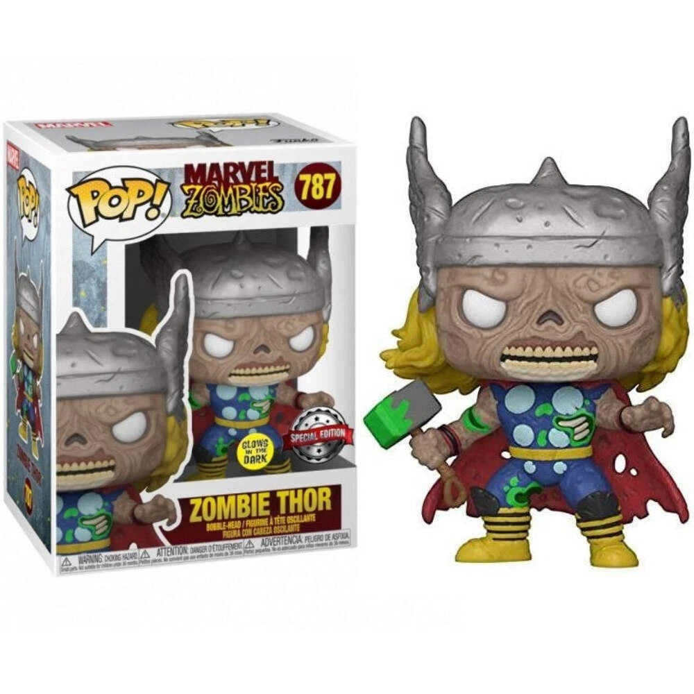 FUNKO POP!  - ZOMBIE THOR 787 ☆ Special Edition Glows GITD ☆ Marvel Zombies
