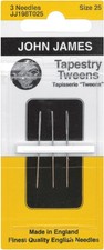 Tapestry Tweens Hand Needles Size 25 3/Pkg
